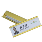Custom Reusable Magnetic Name Tags Name Badge With Insert Name Paper Supplier